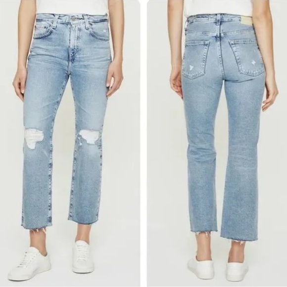 Adriano Goldschmied Kinsley 360° AG-ED™ HIGH-RISE POP CROP Jeans - Picture 2 of 14